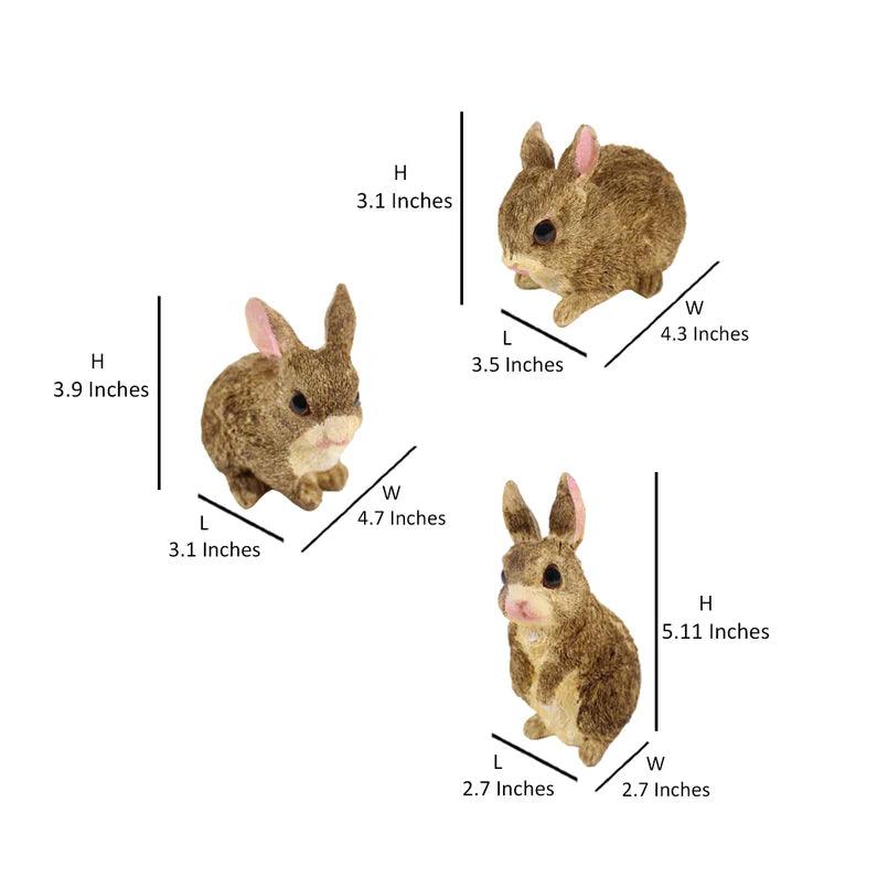 Rabbit Sculptures (Set of 3) - The Decorshed