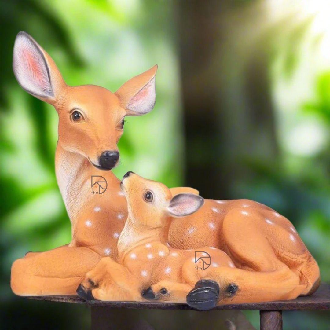 Realistic Deer and Baby Resin - The Decorshed
