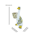 Resin Standing Duck Planter in Hand - The Decorshed