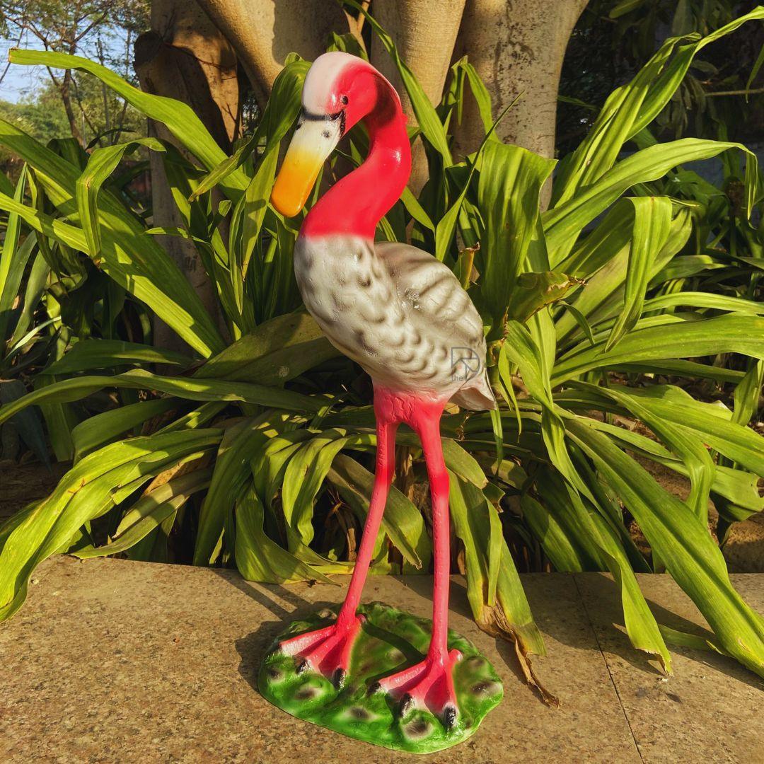 Sarus Crane Animal Statue For Garden Decor - The Decorshed