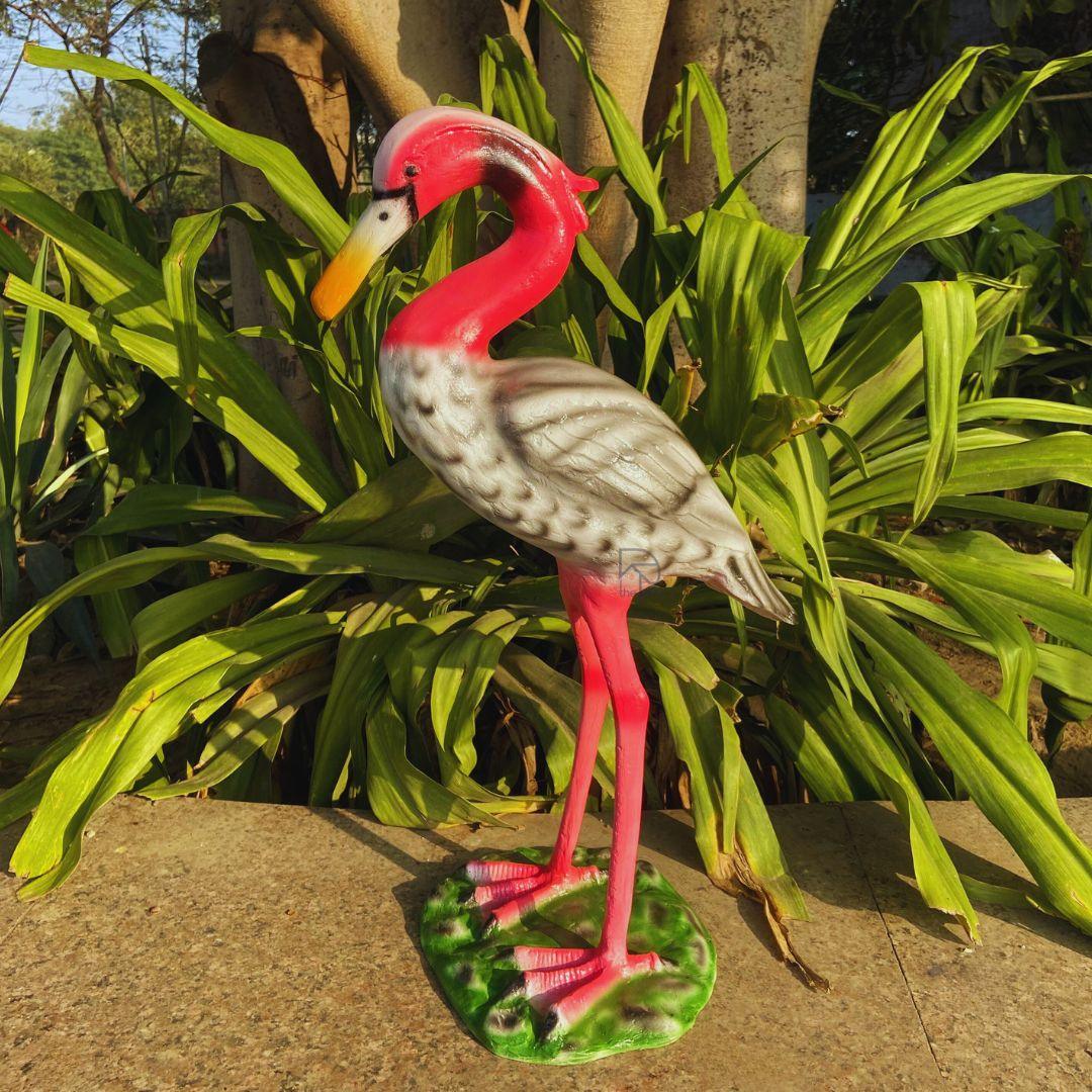 Sarus Crane Animal Statue For Garden Decor - The Decorshed