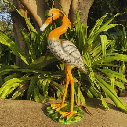 Sarus Crane Animal Statue For Garden Decor - The Decorshed