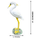 Sarus Crane Animal Statue For Garden Decor - The Decorshed
