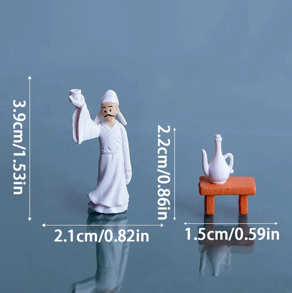 Miniature Li Bai for Tray Decor (Pack of 2)