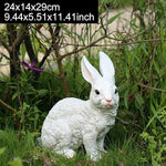 Sitting and Standing Rabbit Animal Figures - The Decorshed