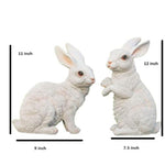 Sitting and Standing Rabbit Animal Figures - The Decorshed