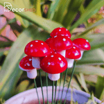 Small Mushroom Garden Stakes - The Decorshed