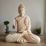 Snowy Bliss Buddha Statue (24 inch) - The Decorshed