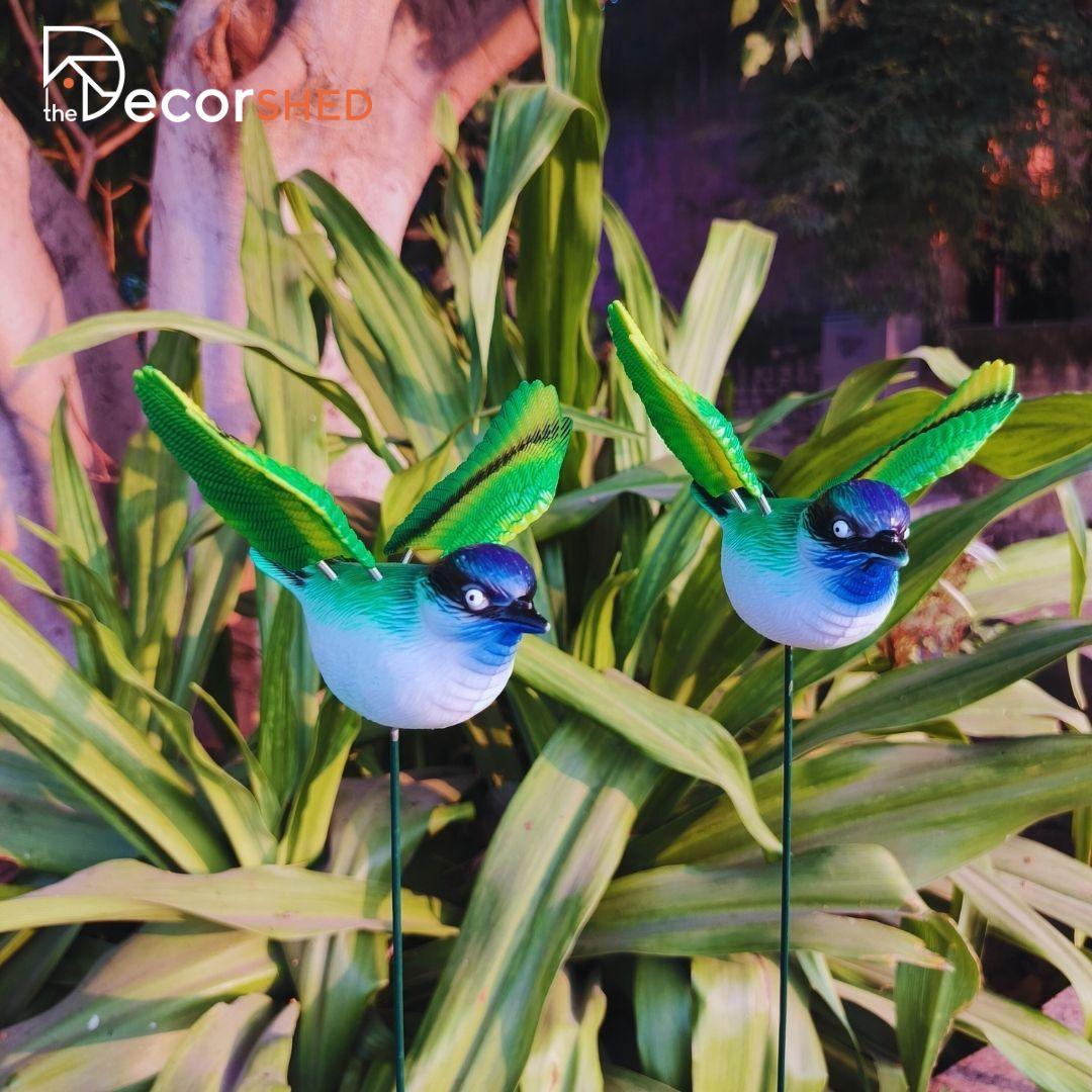 Sparrow Garden Stakes (Pack of 2) - The Decorshed