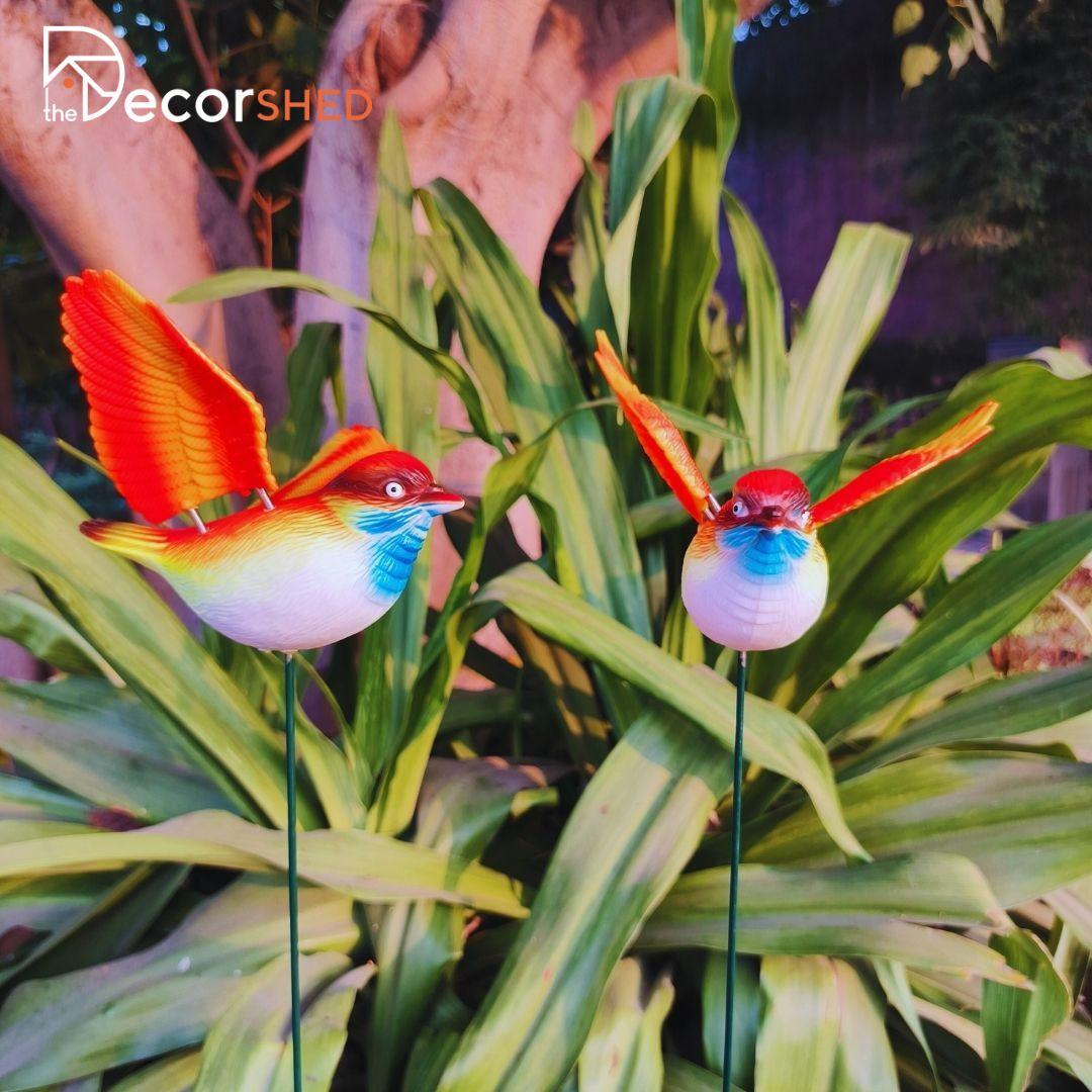 Sparrow Garden Stakes (Pack of 2) - The Decorshed