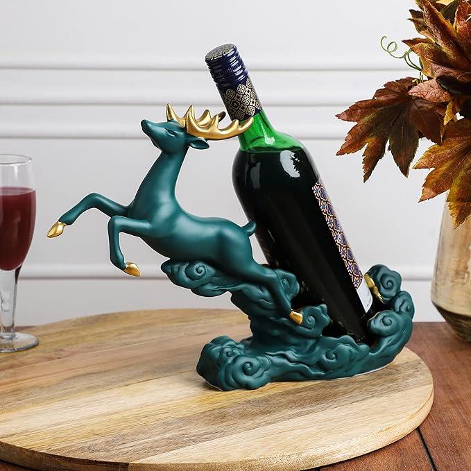 Sprinting Stag Wine Holder showpiece - The Decorshed
