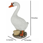 Duck with Egg - Cute Resin Duck Statue