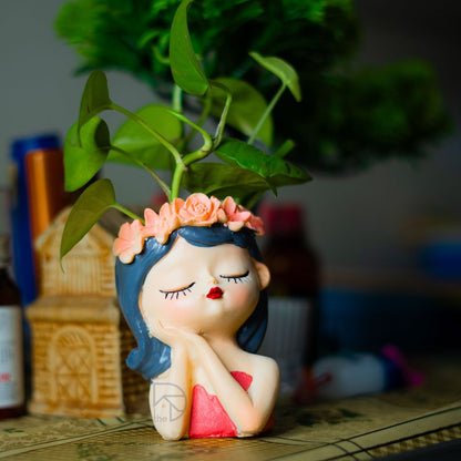 Cute Girl Planter/Pot