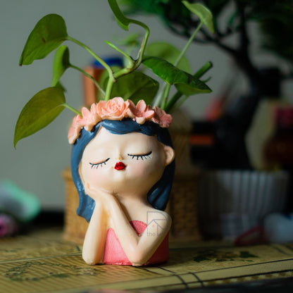 Cute Girl Planter/Pot