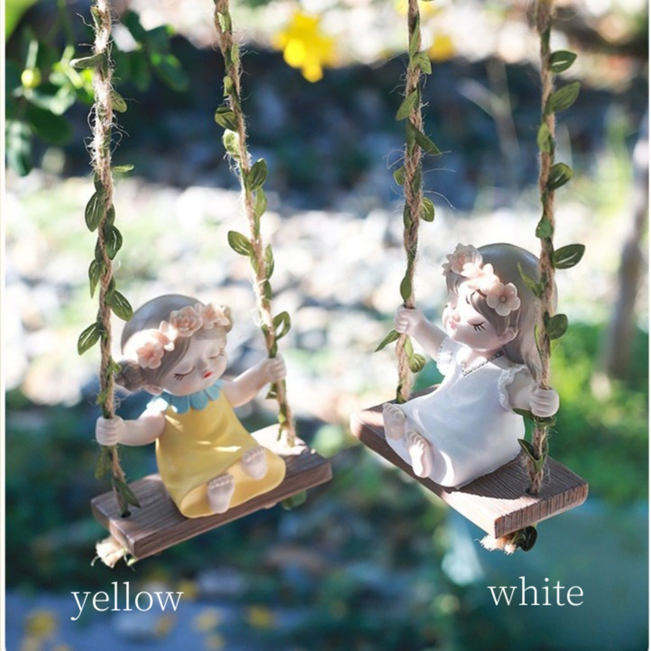 Cute Girl Swing Hanging Decor