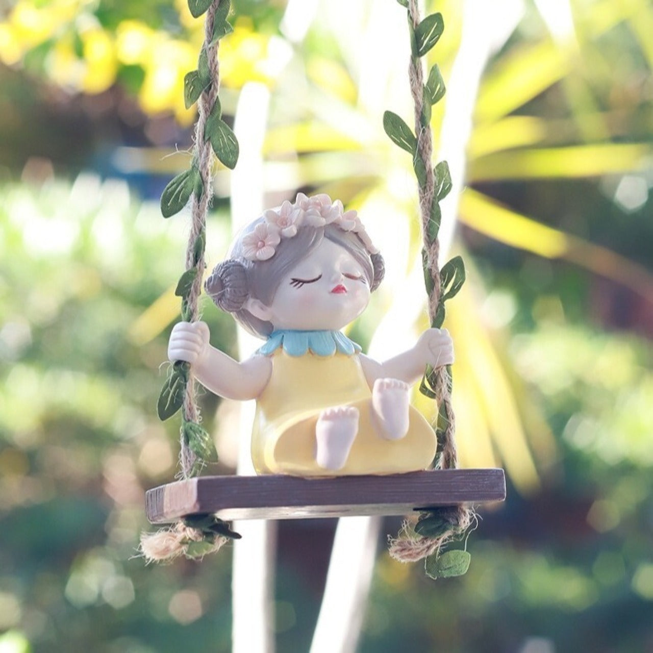 Cute Girl Swing Hanging Decor