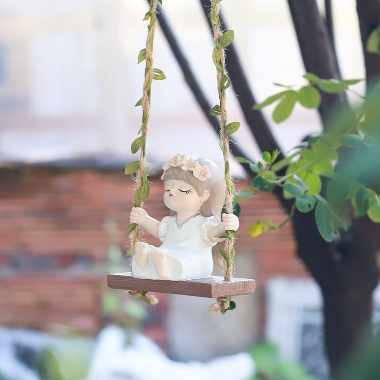 Cute Girl Swing Hanging Decor