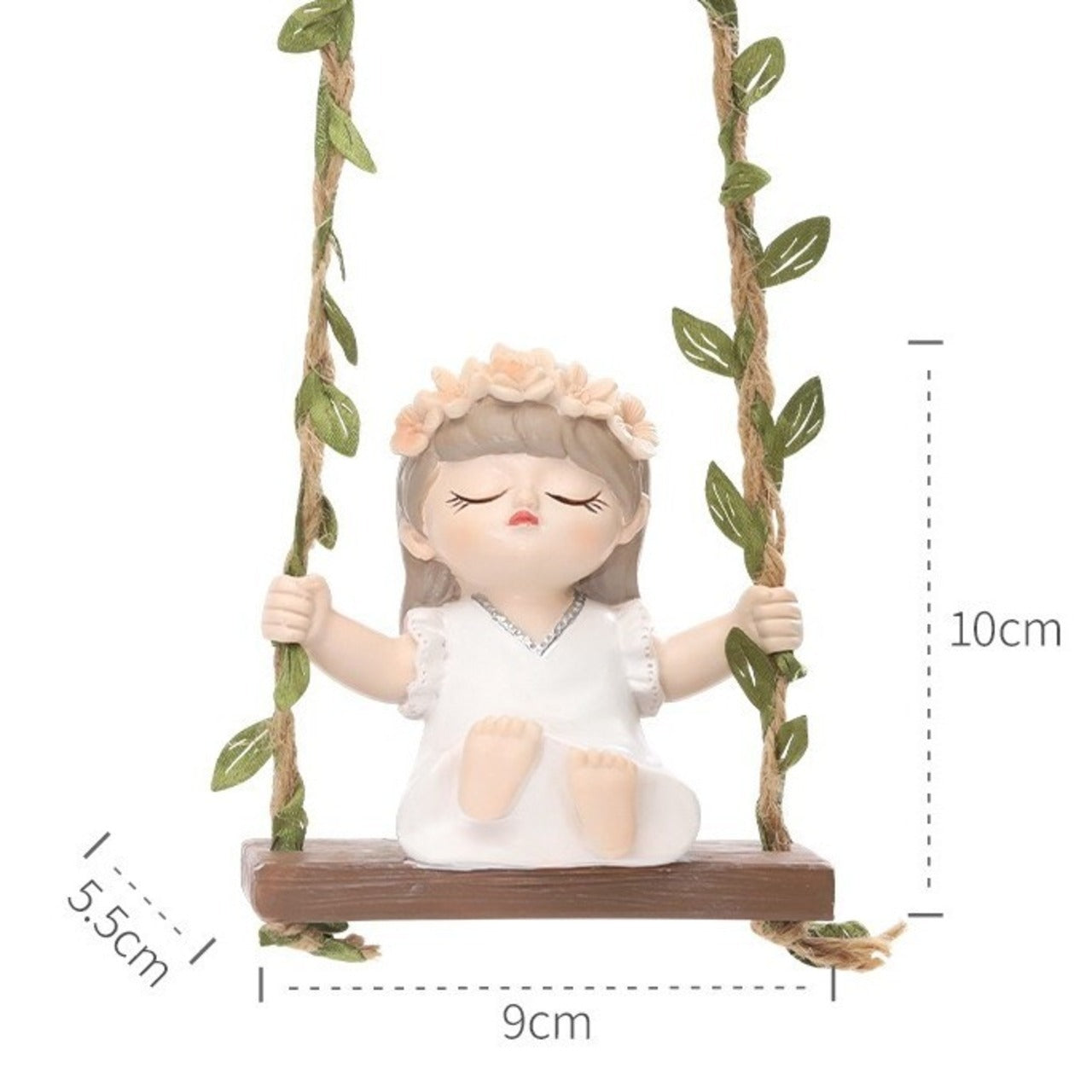 Cute Girl Swing Hanging Decor