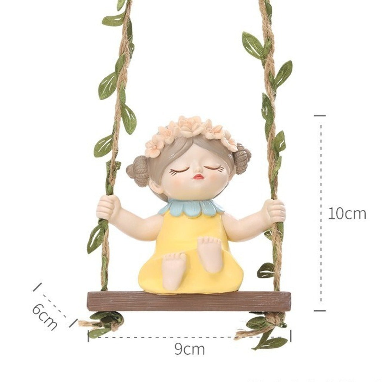 Cute Girl Swing Hanging Decor