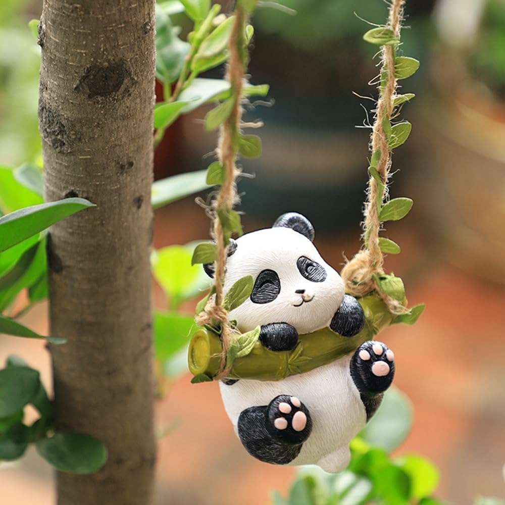 Cute Panda Swing Hanging Decor