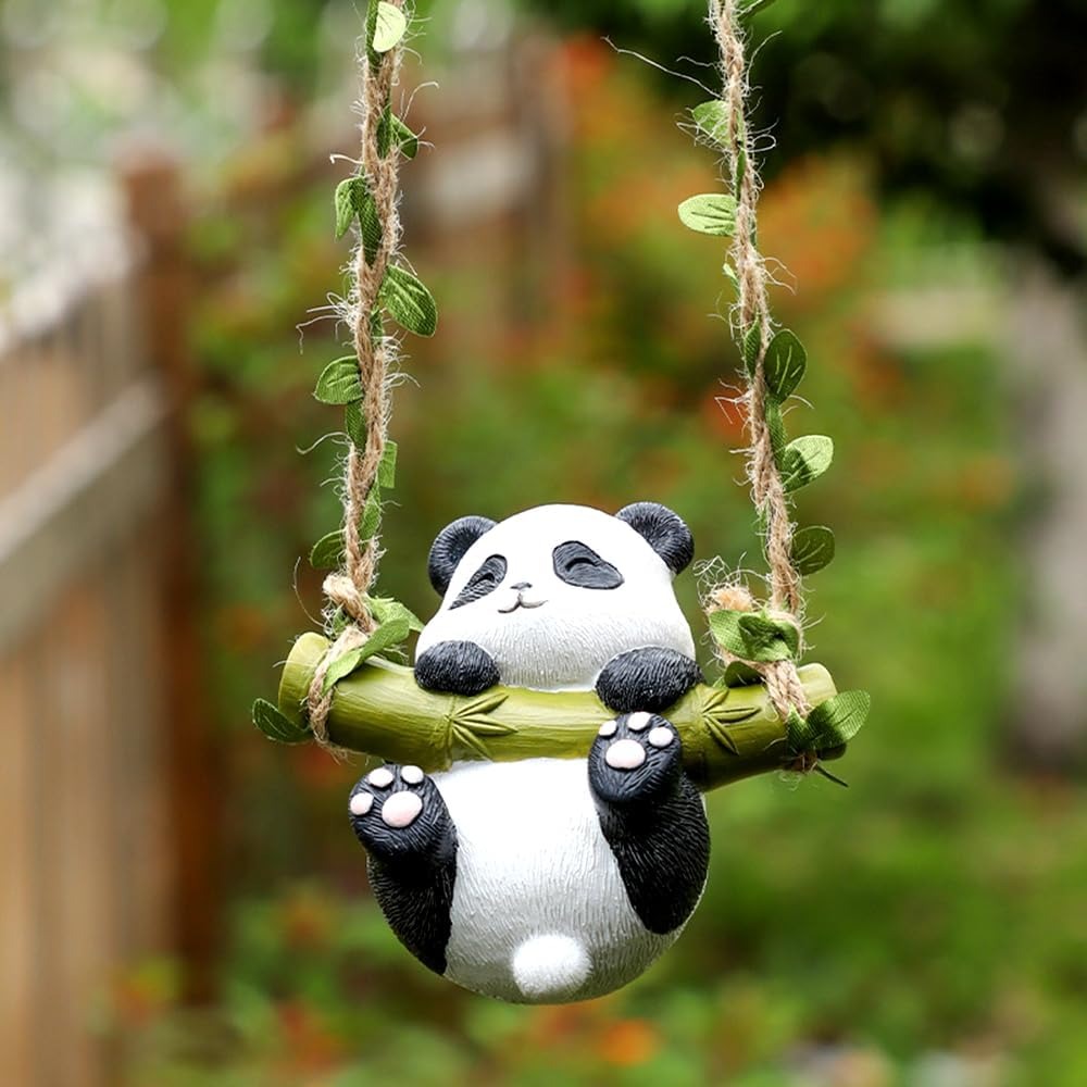Cute Panda Swing Hanging Decor