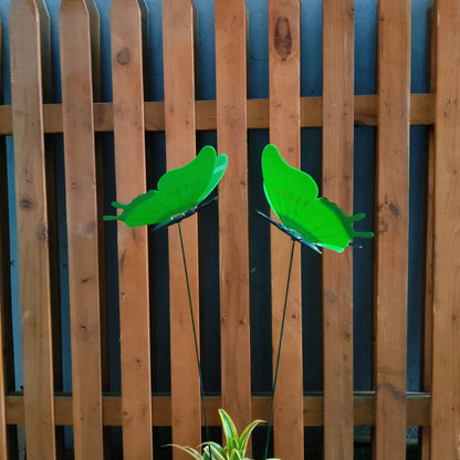 Flying Butterfly Garden Stakes for Pots & Beds — Set of 2