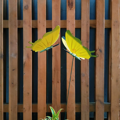 Flying Butterfly Garden Stakes for Pots & Beds — Set of 2