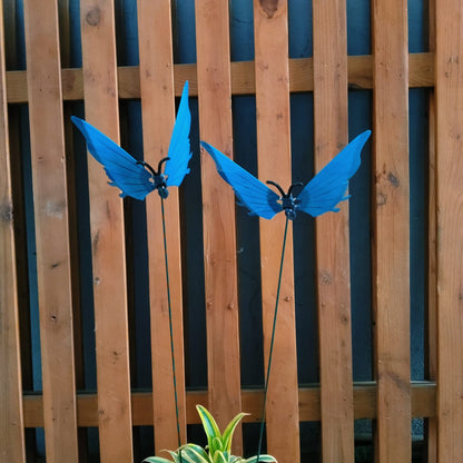 Flying Butterfly Garden Stakes for Pots & Beds — Set of 2