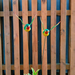 Hummingbird Garden Stakes – Set of 2 Decorative Bird Plant Picks