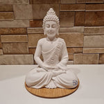 White Buddha Statue 10" - The Decorshed