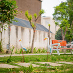 White Crane Statue for Garden Decor (Pack of 2) - The Decorshed