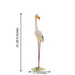 White Crane Statue for Garden Decor (Pack of 2) - The Decorshed