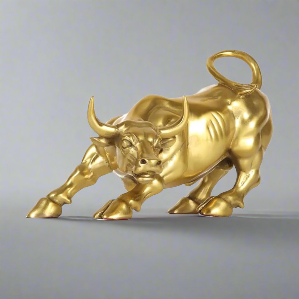 Stock Market Bull Showpiece for Home Decor