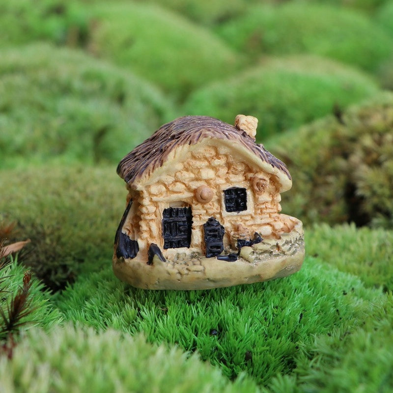 Miniature House for Fairy Garden Tray Decor (Pack of 2)