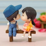 Cute Couple Miniature for Tray Decor