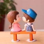Cute Couple Miniature for Tray Decor