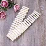 Miniature Fence for Fairy Garden Decor (Light Brown) Tray Garden Bonsai Tray (Set of 2)