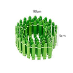 Miniature Fence for Fairy Garden Decor (Green)Tray Garden Bonsai Tray(Set of 2)