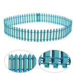 Miniature Fence for Fairy Garden Decor (Sky Blue)Tray Garden Bonsai Tray(Set of 2)