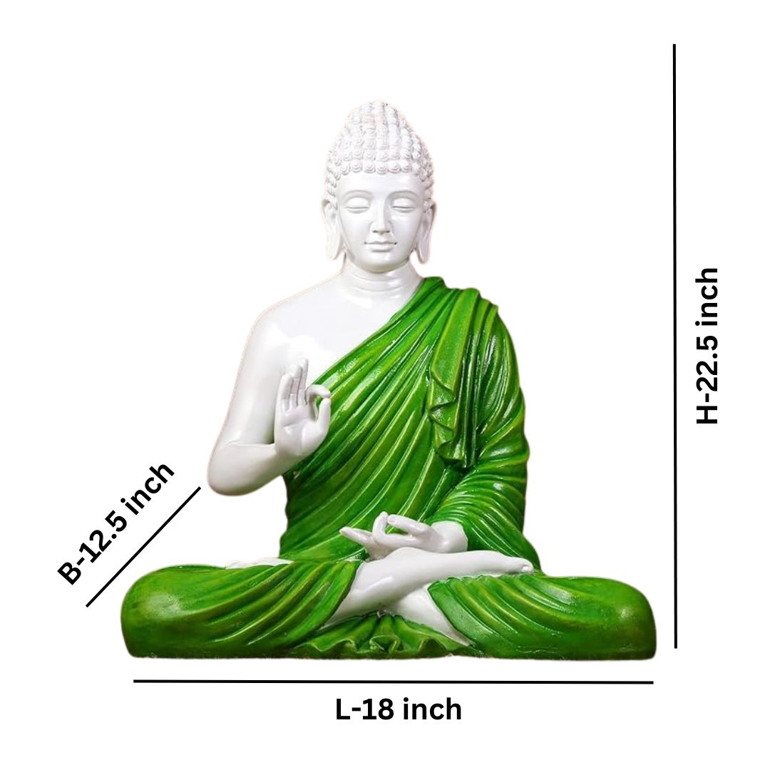 Green Tranquility Buddha Statue