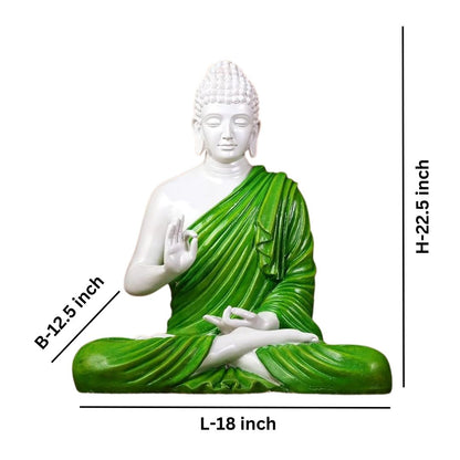 Green Tranquility Buddha Statue