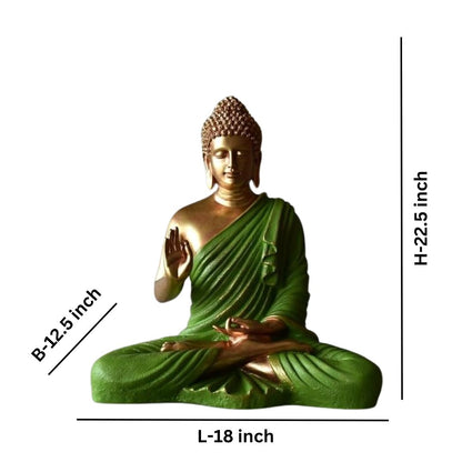 Green Buddha Statue -    The Decorshed