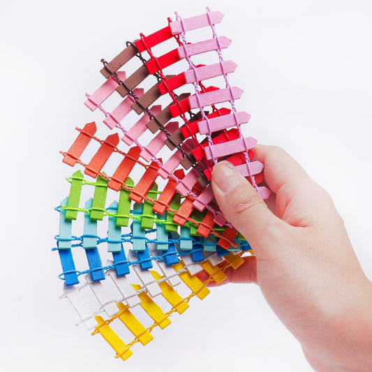Miniature Fence for Boundary , Tray Garden , Bonsai Garden Accessories (Pack of 10)