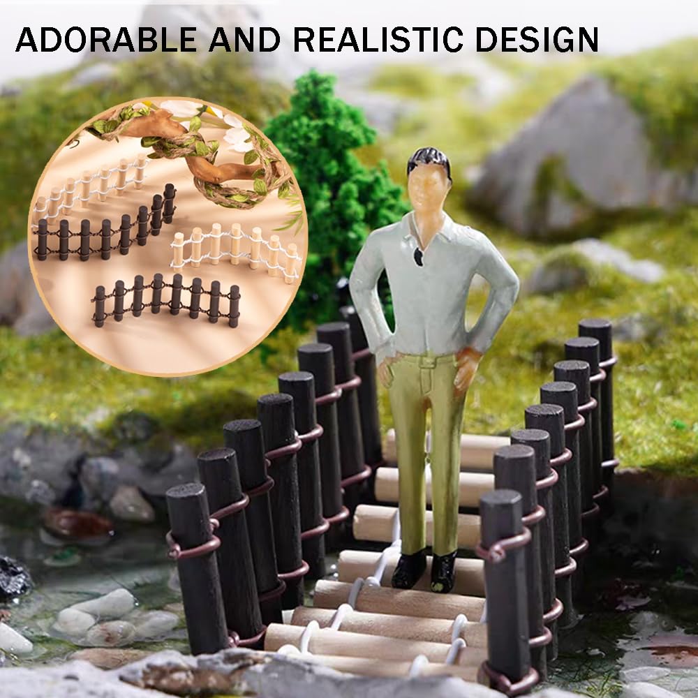 Miniature Round Fence for Tray Decor (Pack of 8)