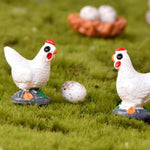 Miniature Hen/Chick for Fairy Garden, Garden Accessories (Pack of 5)