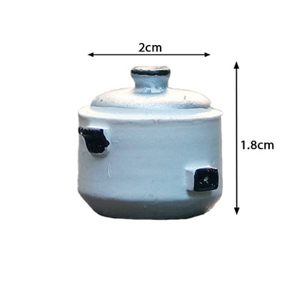 Miniature Cooker for Fairy Garden Kitchen garden Decor (Pack of 4)