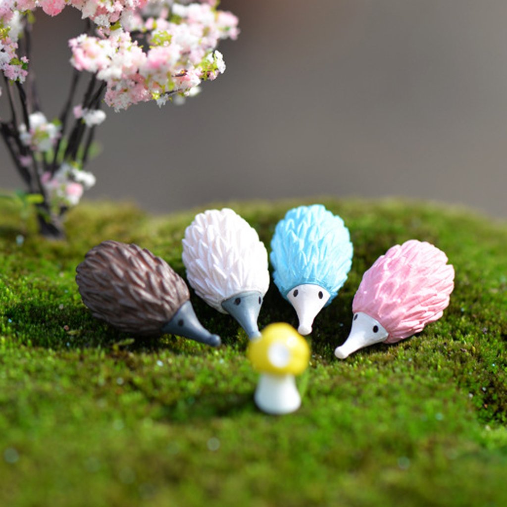 Miniature Porcupine for Tray Garden Accessories (Pack of 8)