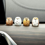 Miniature Owl for Tray Decor and Bonsai Decor (set of 4)
