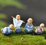 Miniature Baby Monk for Bonsai Tray Decor