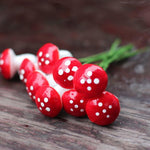 Miniature Mushroom Pin for Bonsai Tray Decor (Pack of 10)